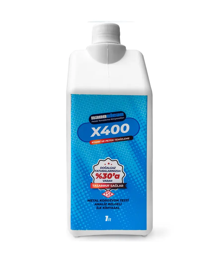Nanoclean X400 Kombi ve Radyatör(Petek) Temizleme Kimyasalı 1 L